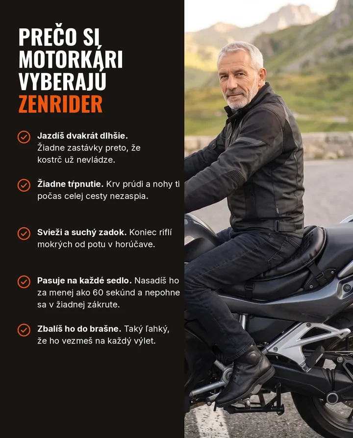 Prečo si motorkári vyberajú ZenRider